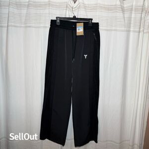 Nike x Kobe Bryant Men's Pleated Pants Black/White Size M Basketball